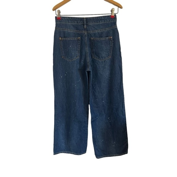 PILCRO x ANTHROPOLOGIE The Annie Speckled Wide-Leg Jeans - Picture 4 of 13